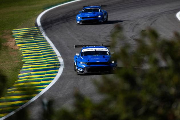 FIA WEC - 6 HOURS OF SAO PAULO 2026 77 POWELL Eric (usa), PRIAULX Sebastian (gbr), TUCK Ben (gbr), Proton Competition, Ford Mustang GT3 Evo 77, LM GT3, action during the 6 Hours of Sao Paulo 2026, 4th round of the 2026 FIA World Endurance Championship, from July 10 to 12, 2026 on the Interlagos Circuit in Sao Paulo, Brazil -  Copyright: xJoaoxFilipex