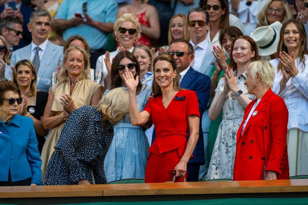 Tennis - Wimbledon Championship 2026 - Day 13 LONDON, ENGLAND - Saturday, July 11, 2026: Catherine Middleton, AKA the Princess of Wales, seen in the Royal Box during the Ladies Singles Final match on Day Thirteen of The Championships Wimbledon 2026 at the All England Lawn Tennis and Croquet Club. (Photo by Kirsten Holst Propaganda) LONDON All England Lawn Tennis and Croq GREATER LONDON ENGLAND  Copyright: xKirstenxHolstx 2026-07-11-016-Wimbledon_Day_13
