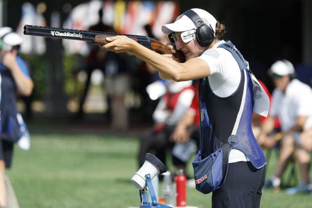 OTHER - Shooting - ISSF World Cup Shotgun Photo by IPA ABACAPRESS.COM86600533 - Erica Sessa of Italy competes on day five of the ISSF World Cup Shotgun event at the Concaverde Shooting Range on July 11, 2026, in Lonato del Garda, Italy. Lonato del Garda Italy  Copyright: xIPAxSport ABACAx