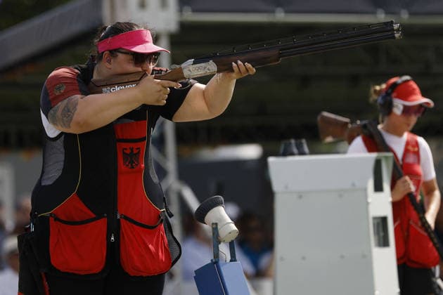 OTHER - Shooting - ISSF World Cup Shotgun Photo by IPA ABACAPRESS.COM86600726 - Kathrin Murche of Germany competes on day five of the ISSF World Cup Shotgun event at the Concaverde Shooting Range on July 11, 2026, in Lonato del Garda, Italy. Lonato del Garda Italy  Copyright: xIPAxSport ABACAx