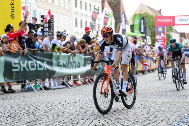 CYCLING - Tour of Austria 2026 STEYR,AUSTRIA,11.JUL.26 - CYCLING - Tour of Austria, stage 4, Steyr - Steyr. Image shows Andrew August (Netcompany-INEOS).  GEPAxpictures xChristianxMoser