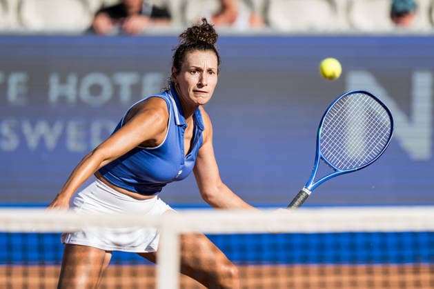 260711 Elixane Lechemia of France during the double final of Nordea Open on day 6 on July 11, 2026 in Bastad. Photo: Niclas Jönsson BILDBYRAN COP 273 NO0427 tennis WTA, Tennis Damen 125 nordea open dubbelfinal dam bbeng frankrike france *** July 11, 2026: Elixane Lechemia of France during the women’s doubles final at the Nordea Open on Day 6, 2026 in Bastad. Photo by Niclas Jönsson, BILDBYRAN COP 273 NO0427 tennis wta 125 nordea open women s doubles final bbeng france  Copyright: NICLASxJÖNSSON BB260711NO073