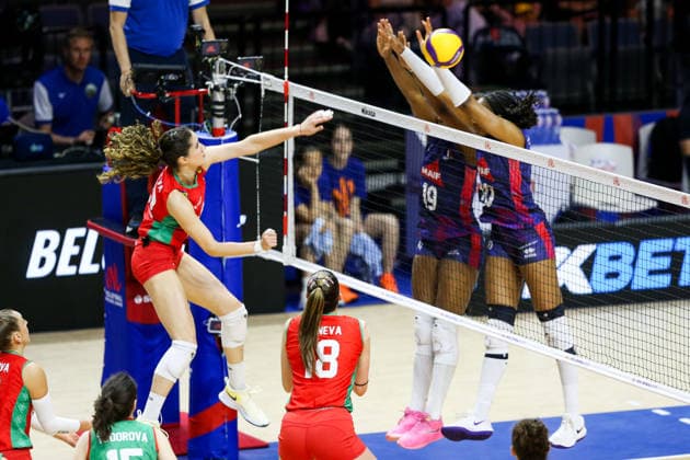 Bulgaria v France- Women s Volleyball Nations League BELGRADE, SERBIA - JULY 11: Players in action during the 2026 FIVB Volleyball Women s Nations League match between the Bulgaria and France in Belgrade, Serbia, on July 11, 2026. Filip Stevanovic Anadolu Belgrade Serbia. Editorial use only. Please get in touch for any other usage.  Copyright: x2026xAnadoluxFilipxStevanovicx