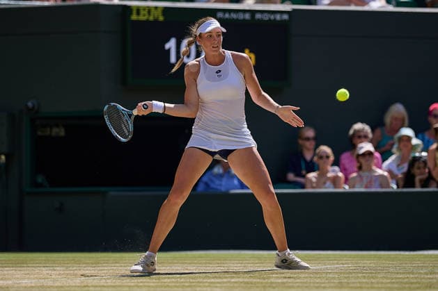 July 11, 2026, London, London, Great Britain: Anna Pushkareva returns with forehand during The Championships Wimbledon , 11.7.2026 in London (All England Lawn Tennis and Croquet Club), Great Britain Tennis 2026: Grand Slam: The Championships Wimbledon: 13th Day: Girls Singles Final: PUSHKAREVA 5:7 6:3 6:4 SUN  - ZUMAs343 20260711_zsp_s343_065 Copyright: xMathiasxSchulzx