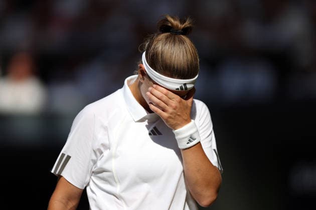 Karolina Muchova dejected during the Ladies Singles final Wimbledon Tennis Championships, Day 13, The All England Lawn Tennis and Croquet Club, London, UK - 11 Jul 2026London The All England Lawn Tennis and United Kingdom  Copyright: xKieranxMcManus Shutterstockx 16981032cv