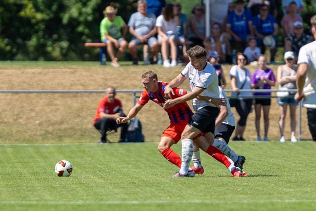 , GER, SGM Langenau vs. 1.FC Heidenheim, Fussball, Testspiel, Saison 2026 2027, 11.07.2026, DFL DFB REGULATIONS PROHIBIT ANY USE OF PHOTOGRAPHS AS IMAGE SEQUENCES AND OR QUASI-VIDEO, GER, SGM Langenau vs. 1.FC Heidenheim, Fussball, Testspiel, Saison 2026 2027, 11.07.2026 Langenau *** , GER, SGM Langenau vs. 1 FC Heidenheim, Soccer, Friendly Match, 2026–2027 Season, July 11, 2026, DFL and DFB regulations prohibit any use of photographs as image sequences and or quasi-video, GER, SGM Langenau vs. 1 FC Heidenheim, soccer, friendly match, 2026–2027 season, July 11, 2026, Langenau Copyright: xEibner-Pressefoto JanixPlessx EP_JPL