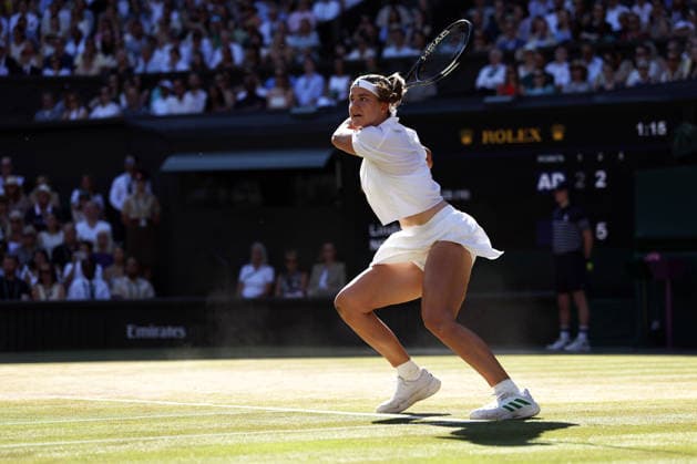 Karolina Muchova during the Ladies Singles final Wimbledon Tennis Championships, Day 13, The All England Lawn Tennis and Croquet Club, London, UK - 11 Jul 2026London The All England Lawn Tennis and United Kingdom  Copyright: xEllaxLing Shutterstockx 16981031aj