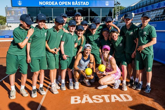 260711 Emiliana Arango of Colombia and Simona Waltert of Switzerland celebrates after the double final of Nordea Open on day 6 on July 11, 2026 in Bastad. Photo: Niclas Jönsson BILDBYRAN COP 273 NO0427 tennis WTA, Tennis Damen 125 nordea open dubbelfinal dam bbeng jubel *** July 11, 2026: Emiliana Arango of Colombia and Simona Waltert of Switzerland celebrate after the women’s doubles final at the Nordea Open on day 6, July 11, 2026 in Bastad. Photo by Niclas Jönsson, BILDBYRAN COP 273 NO0427 tennis wta 125 nordea open women s doubles final bbeng celebration  Copyright: NICLASxJÖNSSON BB260711NO084