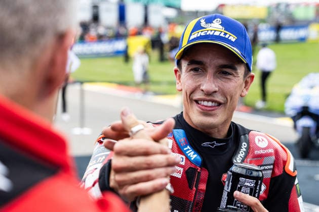 GER, Großer Preis von Deutschland, MotoGP. 11. Lauf, FIM Motorrad-Weltmeisterschaft. 11.07.2026, Sachsenring, Hohenstein-Ernstthal, GER, Großer Preis von Deutschland, MotoGP. 11. Lauf, FIM Motorrad-Weltmeisterschaft. Sprintsieger 93, Marc Marquez, Ducati Lenovo Team Â Foto: Alexander Trienitz Hohenstein-Ernstthal Sachsenring Sachsen Deutschland *** GER, German Grand Prix, MotoGP Round 11, FIM Motorcycle World Championship, July 11, 2026, Sachsenring, Hohenstein Ernstthal, GER, German Grand Prix, MotoGP Round 11, FIM Motorcycle World Championship Sprint Winner 93, Marc Marquez, Ducati Lenovo Team. Photo by Alexander Trienitz, Hohenstein Ernstthal, Sachsenring, Saxony, Germany