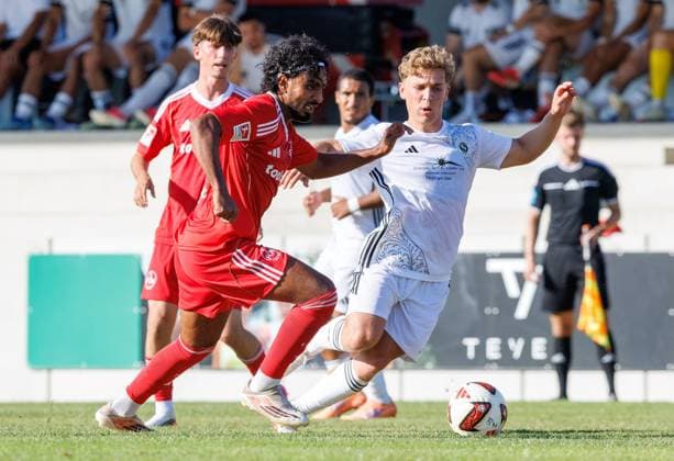 11.07.2026 - Fussball - Saison 2026 2027 - Testspiel Freundschaftsspiel Vorbereitungsspiel: SpVgg Ansbach 09 - 1. FC Nürnberg Nuernberg FCN ( Club ) - Sportfoto Zink DaMa - xdaxmax - Rayan Ghrieb (7, 1. FC Nürnberg FCN ) im Angriff *** July 11, 2026 Soccer Season 2026–2027 Exhibition Match Friendly Match Preseason Match SpVgg Ansbach 09 vs. 1 FC Nürnberg Nuremberg FCN Club Sports Photo Zink DaMa xdaxmax Rayan Ghrieb 7, 1 FC Nürnberg FCN on the attack