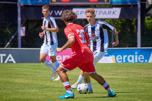 Michael Schaupp (VfR Aalen, 05), Benjamin Kindsvater (VfR Aalen, 11) GER, 1. FC Normannia Gmuend vs. VfR Aalen, Fussball, Freundschaftsspiel, Herren, 11.07.2026 GER, 1. FC Normannia Gmuend vs. VfR Aalen, Fussball, Freundschaftsspiel, Herren, 11.07.2026 Schwaebisch Gmünd *** Michael Schaupp, VfR Aalen, 05; Benjamin Kindsvater, VfR Aalen, 11 GER; 1 FC Normannia Gmünd vs. VfR Aalen, soccer, friendly match, men s, July 11, 2026 GER, 1 FC Normannia Gmünd vs. VfR Aalen, Soccer, Friendly Match, Men s, July 11, 2026 Schwäbisch Gmünd Copyright: xEibner-Pressefoto GeraldxOelze-dexStoppanyx EP_ODS