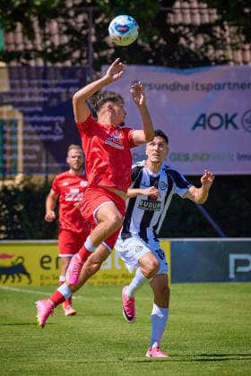 Duell Daniel Dominkovic (1. FC Normannia Gmuend, 07) und Jason Prodanovic (VfR Aalen, 19) GER, 1. FC Normannia Gmuend vs. VfR Aalen, Fussball, Freundschaftsspiel, Herren, 11.07.2026 GER, 1. FC Normannia Gmuend vs. VfR Aalen, Fussball, Freundschaftsspiel, Herren, 11.07.2026 Schwaebisch Gmünd *** Match: Daniel Dominkovic (1 FC Normannia Gmünd, 07) vs. Jason Prodanovic (VfR Aalen, 19), GER, 1 FC Normannia Gmünd vs. VfR Aalen, Soccer, Friendly Match, Men s, July 11, 2026 GER, 1 FC Normannia Gmünd vs. VfR Aalen, Soccer, Friendly Match, Men’s, July 11, 2026 Schwäbisch Gmünd Copyright: xEibner-Pressefoto GeraldxOelze-dexStoppanyx EP_ODS