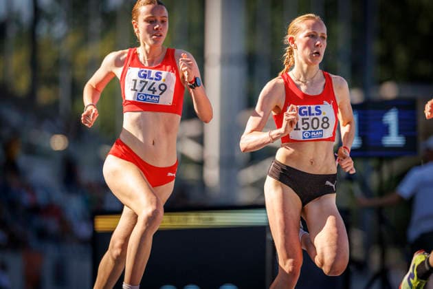 85. Deutsche Meisterschaften U20; Bochum, 11.07.2026 Tabea Lanzerath (LG Filstal) und Charlotte Gaida (LG Brillux Münster); 85. Deutsche Meisterschaften U20 am 11.07.2026 im Lohrheidestadion, Bochum (Nordrhein-Westfalen) *** 85th German U20 Championships, Bochum, July 11, 2026: Tabea Lanzerath (LG Filstal) and Charlotte Gaida (LG Brillux Münster) at the 85th German U20 Championships on July 11, 2026, at Lohrheidestadion, Bochum, North Rhine-Westphalia Copyright: xBEAUTIFULxSPORTS B.Hoffmannx