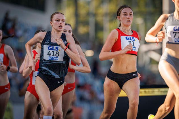 85. Deutsche Meisterschaften U20; Bochum, 11.07.2026 Antonia Kräußlich (TSV Bad Rodach) und Judit Aechtle (LG Region Karlsruhe); 85. Deutsche Meisterschaften U20 am 11.07.2026 im Lohrheidestadion, Bochum (Nordrhein-Westfalen) *** 85th German U20 Championships in Bochum, July 11, 2026: Antonia Kräußlich (TSV Bad Rodach) and Judit Aechtle (LG Region Karlsruhe) at the 85th German U20 Championships on July 11, 2026, at Lohrheidestadion, Bochum, North Rhine-Westphalia Copyright: xBEAUTIFULxSPORTS B.Hoffmannx