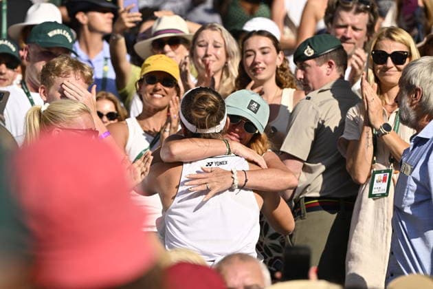 Tennis - Wimbledon 2026 - ITF - The Championships - 11 07 2026 - Tennis - Wimbledon 2026 - ITF - The Championships - 11 07 2026 - Linda Noskova bat Muchova - Republique Tcheque London  Copyright: xChryslenexCaillaud Psnewzx