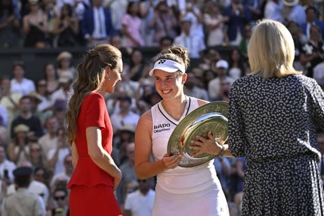 Tennis - Wimbledon 2026 - ITF - The Championships - 11 07 2026 - Tennis - Wimbledon 2026 - ITF - The Championships - 11 07 2026 - Linda Noskova bat Muchova - Republique Tcheque London  Copyright: xChryslenexCaillaud Psnewzx