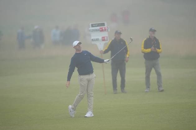 Rory McIlroy of Ireland reacts on the 8th fairway. Genesis Scottish Open, Golf, The Renaissance Club, North Berwick, Scotland, UK - 11 Jul 2026North Berwick The Renaissance Club Scotland United Kingdom  Copyright: xShutterstockx 16984082bb