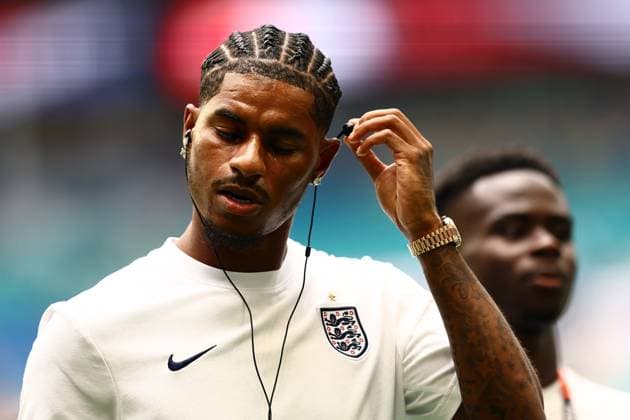Marcus Rashford of England ahead of kick-off England v Norway, 2026 FIFA World Cup, WM, Weltmeisterschaft, Fussball Quarter-final, Football, Miami Stadium, Miami, Florida, USA - 11 Jul 2026Miami Miami Stadium Florida (FL) United States of America  Copyright: xMichaelxZemanek Shutterstockx 16986212i
