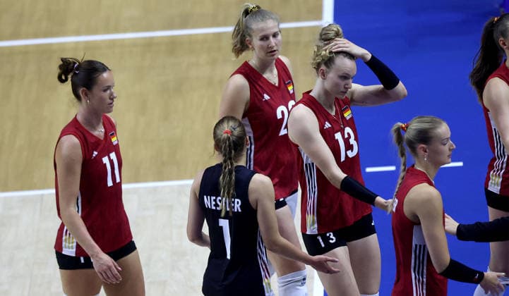 11.07.2026 Belgrade Serbia-Germany Nations League women s volleyball Pia Timmer,Monique Strubbe,Emilia Weske,Lina Alsmeier Germany :