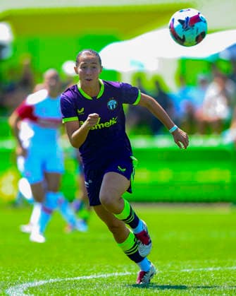 11.07.2026, SUI, Fussball, Frauen, Testspiel, Saison 2026 2027, FC Zürich vs. VfB Stuttgart Amelie Schuster (8, FC Zürich) Foto: Urs Ottiger IMAGO Zürich Sportzentrum Heerenschürli Zürich Switzerland *** July 11, 2026, SUI, Soccer, Women s, Friendly, 2026–2027 Season, FC Zurich vs. VfB Stuttgart, Amelie Schuster 8, FC Zurich, Photo by Urs Ottiger, IMAGO, Zurich, Heerenschürli Sports Center, Zurich, Switzerland