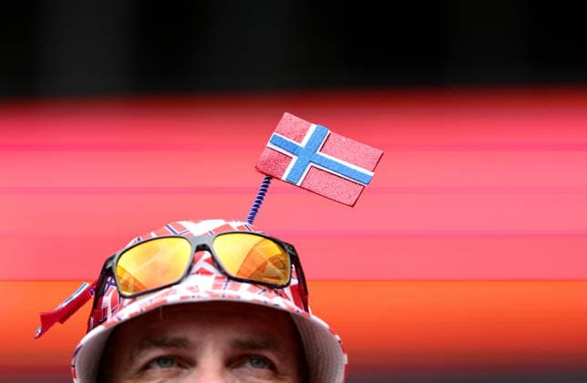 FIFA World Cup, WM, Weltmeisterschaft, Fussball 2026 quarterfinals - Norway vs England A fan of Norway looks on before the FIFA World Cup 2026 quarterfinals match Norway against England, in Miami, USA, 11 July 2026. MIAMI United States  Copyright: xRONALDxWITTEKx