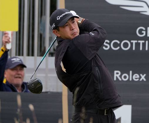 UK: The Genesis Scottish Open at The Renaissance Club, North Berwick, Scotland on 11 July 2026: Pictured: Keita Nakajima (Japan) on the 1st tee during the third round of the Genesis Scottish Open Championship 2026 North Berwick The Renaissance Club Scotland Scotland Copyright: xAlexxToddx