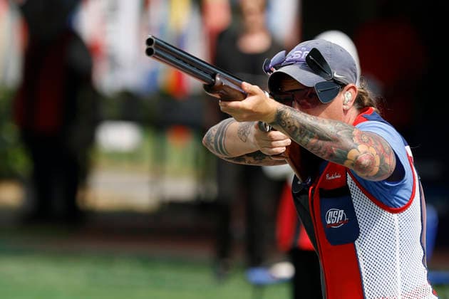 ISSF World Cup Shotgun Tozier Rachel of the United States shoots during the ISSF World Cup Shotgun on day five at the Concaverde Shooting Range in Lonato del Garda, Italy, on July 11, 2026. Lonato del Garda Italy  Copyright: xRichardxMorganox originalFilename:morgano-issfworl260711_npeB6.jpg