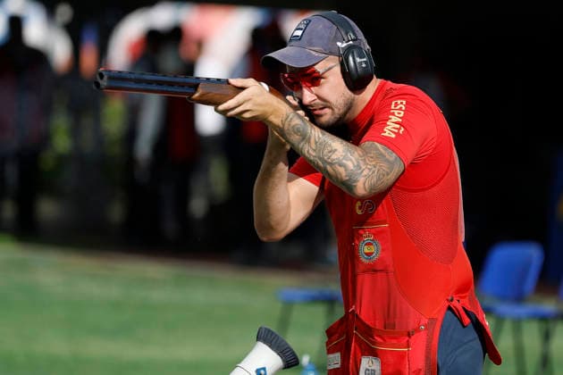ISSF World Cup Shotgun Martinez Torres Adria of Spain shoots during the ISSF World Cup Shotgun day five at the Concaverde Shooting Range in Lonato del Garda, Italy, on July 11, 2026. Lonato del Garda Italy  Copyright: xRichardxMorganox originalFilename:morgano-issfworl260711_npZf4.jpg