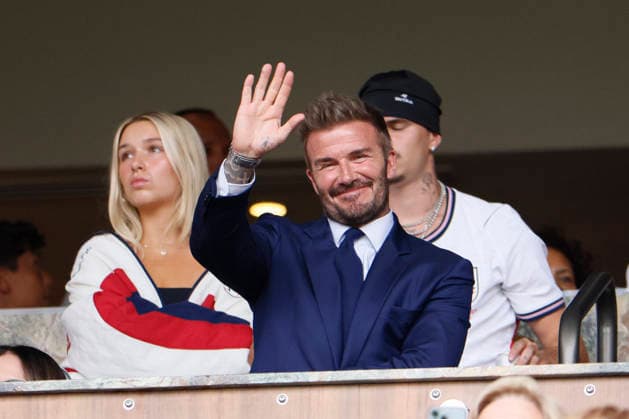 Norway v England: Quarter Final - FIFA World Cup, WM, Weltmeisterschaft, Fussball 2026 Sir David Beckham waves during the FIFA World Cup 2026 Quarter Final match between Norway and England at Miami Stadium on July 11, 2026 in Miami Gardens, United States. Miami Gardens Miami Stadium FL United States Copyright: xAllstarxPicturexLibraryxLtdx