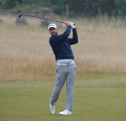 UK: The Genesis Scottish Open at The Renaissance Club, North Berwick, Scotland on 11 July 2026: Pictured: Nicolai von Dellingshausen (Germany) on the 1st fairway during the third round of the Genesis Scottish Open Championship 2026 North Berwick The Renaissance Club Scotland Scotland Copyright: xAlexxToddx