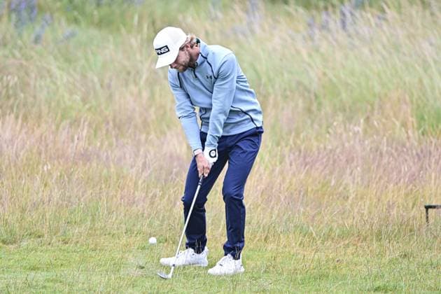 Scottish Open Day Three Rasmus Neergaard-Peterson chips onto the greeen on hole 1 on Day Three of the Genesis Scottish Open 2026 at The Renaissance Club, North Berwick 11 07 2026 UK Newspapers OUT Copyright: xJamiexJohnstonx FIL-23616-0130