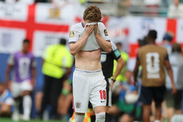 Norway v England: Quarter Final - FIFA World Cup, WM, Weltmeisterschaft, Fussball 2026 Anthony Gordon of England reacts during the FIFA World Cup 2026 Quarter Final match between Norway and England at Miami Stadium on July 11, 2026 in Miami Gardens, United States. Miami Gardens Miami Stadium FL United States Copyright: xAllstarxPicturexLibraryxLtdx