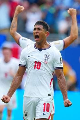 Jude Bellingham of England celebrates his goal England v Norway, 2026 FIFA World Cup, WM, Weltmeisterschaft, Fussball Quarter-final, Football, Miami Stadium, Miami, Florida, USA - 11 Jul 2026Miami Miami Stadium Florida (FL) United States of America  Copyright: xJavierxGarcia Shutterstockx 16986211bu