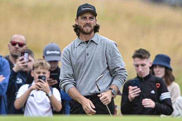 Scottish Open Day Three Tommy Fleetwood plays his third shot on hole 8 on Day Three of the Genesis Scottish Open 2026 at The Renaissance Club, North Berwick 11 07 2026 UK Newspapers OUT Copyright: xJamiexJohnstonx FIL-23616-0154