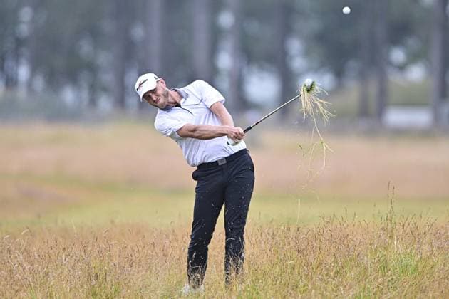 Scottish Open Day Three Jesper Svensson plays his second shot on hole 18 on Day Three of the Genesis Scottish Open 2026 at The Renaissance Club, North Berwick 11 07 2026 UK Newspapers OUT Copyright: xJamiexJohnstonx FIL-23616-0162