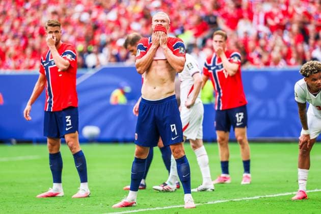 RECORD DATE NOT STATED FIFA World Cup, WM, Weltmeisterschaft, Fussball 2026 - Quarterfinals - Norway v England Erling Haaland player of Norway during the FIFA World Cup quarterfinal match between Norway and England, at Miami Stadium, in Florida, United States, on Saturday, July 11, 2026.(Foto: William Volcov Brazil Photo Press IMAGO) Sports Miami FL United States Copyright: xWILLIAMxVOLCOVx
