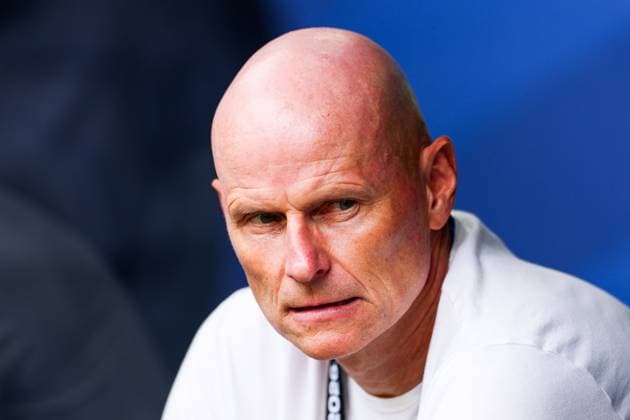 RECORD DATE NOT STATED FIFA World Cup, WM, Weltmeisterschaft, Fussball 2026 - Quarterfinals - Norway v England Stale Solbakken Coach of Norway during the FIFA World Cup quarterfinal match between Norway and England, at Miami Stadium, in Florida, United States, on Saturday, July 11, 2026.(Foto: William Volcov Brazil Photo Press IMAGO) Sports Miami FL United States Copyright: xWILLIAMxVOLCOVx