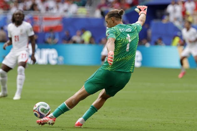 FIFA World Cup, WM, Weltmeisterschaft, Fussball 2026 quarterfinals - Norway vs England Goalkeeper Orjan Nyland of Norway in action during the FIFA World Cup 2026 quarterfinals match Norway against England, in Miami, Florida, USA, 11 July 2026. MIAMI United States  Copyright: xSHAWNxTHEWx