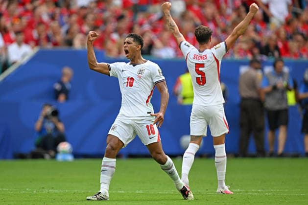 July 11, 2026, Miami, Florida, United States: Jude Bellingham of England celebrates after scoring the first goal of his team during the match between Norway and England for the quarterfinals of the FIFA World Cup, WM, Weltmeisterschaft, Fussball 2026 at Miami Stadium (Hard Rock Stadium) in Miami, Florida, United States on July 11, 2026. Photo: DiaEsportivo FIFA World Cup 2026, Norway Vs England, Miami, United States  - ZUMAh208 20260711_zsp_h208_044 Copyright: xHeulerxAndreyx