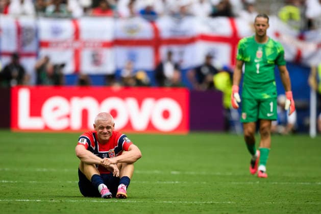 Norway v England - FIFA World Cup, WM, Weltmeisterschaft, Fussball 2026 Julian Ryerson of Norway looks dejected during the FIFA World Cup 2026 quarter final football match between Norway and England. Miami Gardens United States Copyright: xNicolòxCampox
