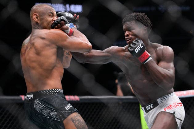 July 11, 2026, Las Vegas, Nevada, USA: DAMIAN PINAS (R) defeated CESAR ALMEIDA (L) by KO (right hand) at 4:44 of Round 1 during UFC 329 at the T-Mobile Arena in Las Vegas. Las Vegas USA - ZUMAo117 20260711_zsp_o117_033 Copyright: xMikaelxOnax