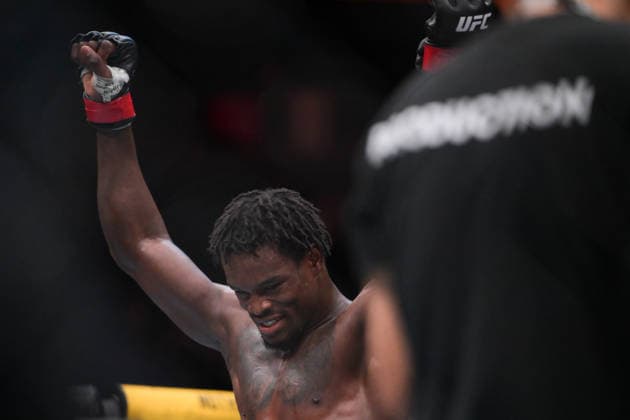 July 11, 2026, Las Vegas, Nevada, USA: DAMIAN PINAS (C) defeated CESAR ALMEIDA by KO (right hand) at 4:44 of Round 1 during UFC 329 at the T-Mobile Arena in Las Vegas. Las Vegas USA - ZUMAo117 20260711_zsp_o117_031 Copyright: xMikaelxOnax