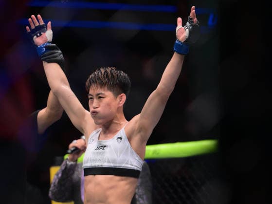 July 11, 2026, Las Vegas, Nevada, USA: WANG CONG defeated TRACY CORTEZ by unanimous decision (29-27, 29-27, 29-27) during UFC 329 at the T-Mobile Arena in Las Vegas. Las Vegas USA - ZUMAo117 20260711_zsp_o117_038 Copyright: xMikaelxOnax