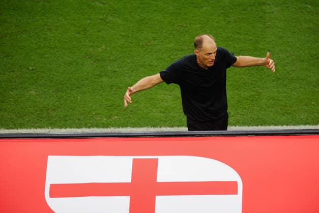 2026 FIFA World Cup, WM, Weltmeisterschaft, Fussball Quarter Final England v Norway Miami Stadium, Miami 11.07.2026 England Coach Thomas Tuchel 2026 FIFA World Cup Quarter Final England v Norway Miami Stadium, Miami 11.07.2026 Photograph By Marc Aspland The Times  Copyright: xMarcxAsplandx NINTCHDBPICT001094801220