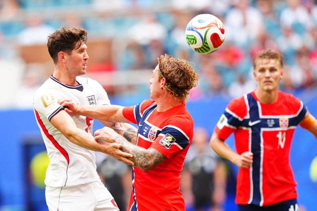 Norway v England - FIFA World Cup, WM, Weltmeisterschaft, Fussball 2026 - Quarter Finals MIAMI GARDENS, FLORIDA - JULY 11: Players in action during the 2026 FIFA World Cup quarterfinal match between Norway and England at Miami Stadium in Miami Gardens, Florida, United States, on July 11, 2026. Evrim Aydin Anadolu Florida United States. Editorial use only. Please get in touch for any other usage.  Copyright: x2026xAnadoluxEvrimxAydinx