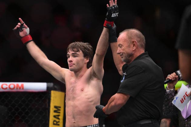 July 11, 2026, Las Vegas, Nevada, USA: LUKE RILEY defeated KAI KAMAKA III by TKO (strikes) at 3:03 of Round 1 during UFC 329 at the T-Mobile Arena in Las Vegas. Las Vegas USA - ZUMAo117 20260711_zsp_o117_041 Copyright: xMikaelxOnax