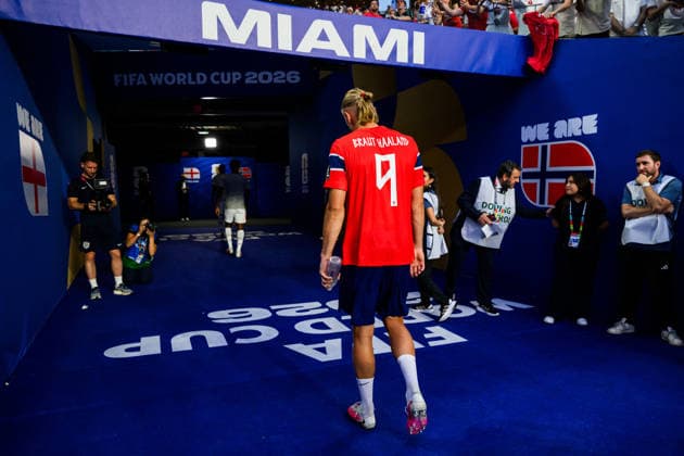 260711 Erling Braut Haaland of Norway after the FIFA World Cup, WM, Weltmeisterschaft, Fussball 2026 quarter-final football match between Norway and England on July 11, 2026 in Miami. Photo: Vegard Grott BILDBYRAN kod VG VG0992 bbeng fotboll football soccer fotball vm fotbolls-vm fotball-vm fotbolls-vm 2026 fifa world cup 2026 kvartfinale kvartsfinal quarterfinal quarter-final england norge norway depp *** July 11, 2026: Erling Braut Haaland of Norway after the 2026 FIFA World Cup quarterfinal soccer match between Norway and England on July 11, 2026 in Miami. Photo by Vegard Grott, BILDBYRAN. Code: VG VG0992 bbeng soccer football fotball World Cup soccer World Cup 2026 FIFA World Cup 2026 quarterfinal quarterfinals England Norway depp  Copyright: VEGARDxGRoTT BB260711VG086