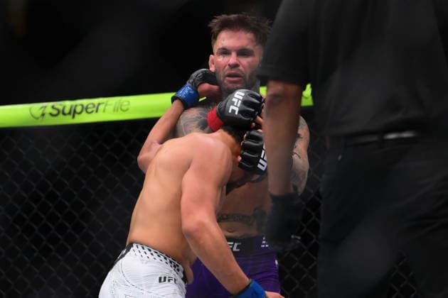 July 11, 2026, Las Vegas, Nevada, USA: ADRIAN YANEZ defeated CODY GARBRANDT by TKO (strikes) at 2:47 of Round 1 during UFC 329 at the T-Mobile Arena in Las Vegas. UFC 329: Adrian Yanez Defeated Cody Garbrandt By TKO  - ZUMAo117 20260711_zsp_o117_045 Copyright: xMikaelxOnax