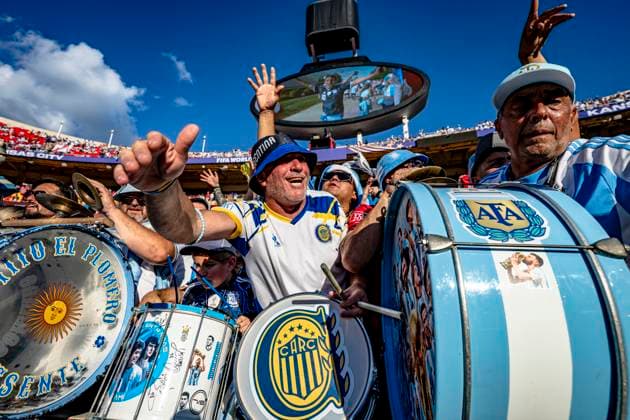 KANSAS CITY - Argentina supporters during the 2026 World Cup match between Argentina and Switzerland at Arrowhead Stadium on July 11, 2026, in Kansas City, United States. (Photo by Stefan Koops EYE4IMAGES DeFodi Images) - *** KANSAS CITY: Argentina fans during the 2026 World Cup match between Argentina and Switzerland at Arrowhead Stadium on July 11, 2026, in Kansas City, United States. Photo by Stefan Koops, EYE4IMAGES, DeFodi Images