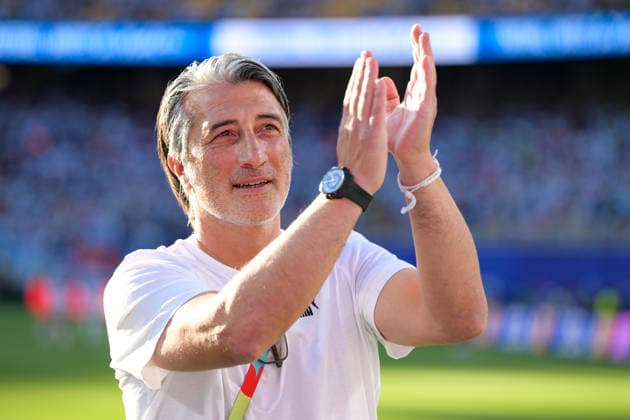 Fußball, WM 2026, 20260711, Argentinien - Schweiz. Im Bild Trainer Schweiz Murat YAKIN. Kansas City Kansas-City-Stadion Missouri Vereinigte Staaten von Amerika *** Soccer, 2026 World Cup, 20260711, Argentina vs. Switzerland. Pictured: Switzerland coach Murat YAKIN at Kansas City Stadium in Kansas City, Missouri, United States of America Copyright: Passion2Press MarkusxFischerx